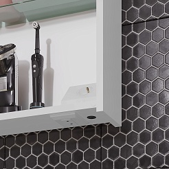 Opadiris Мебель для ванной Элеганс 60 подвесная белая матовая – фотография-12